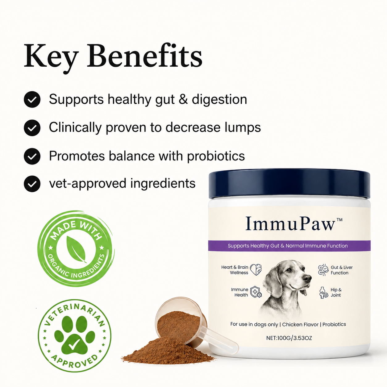 ImmuPaw™ Turkey Tail powder for dogs