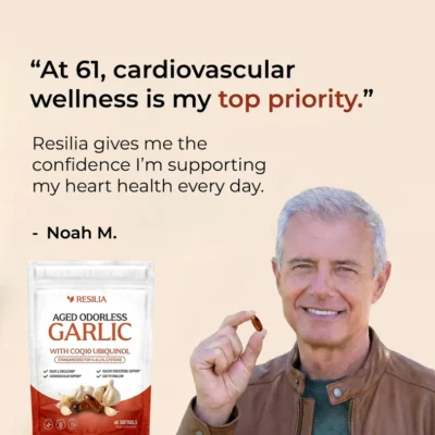 Resilia® aged garlic dietary supplement softgels