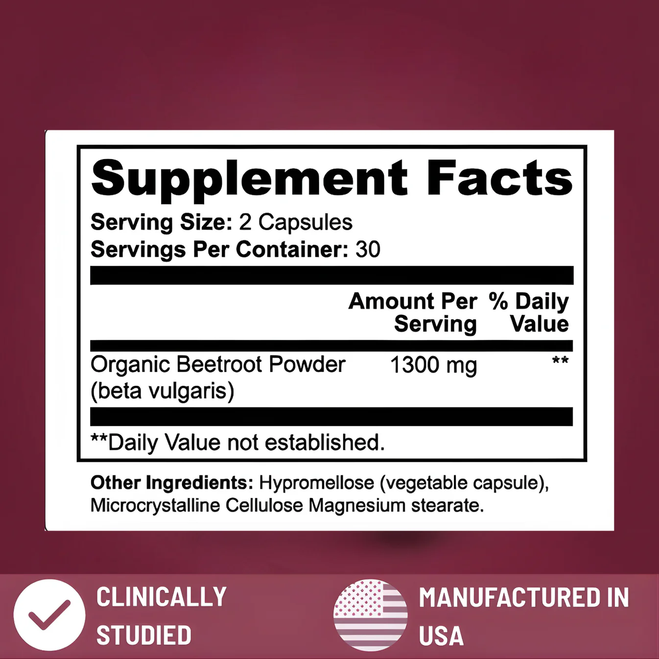 Zenther's beetroot capsule supplement