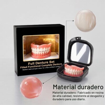 Heaceit Adaptable Denture avec arcades supérieure et inférieure