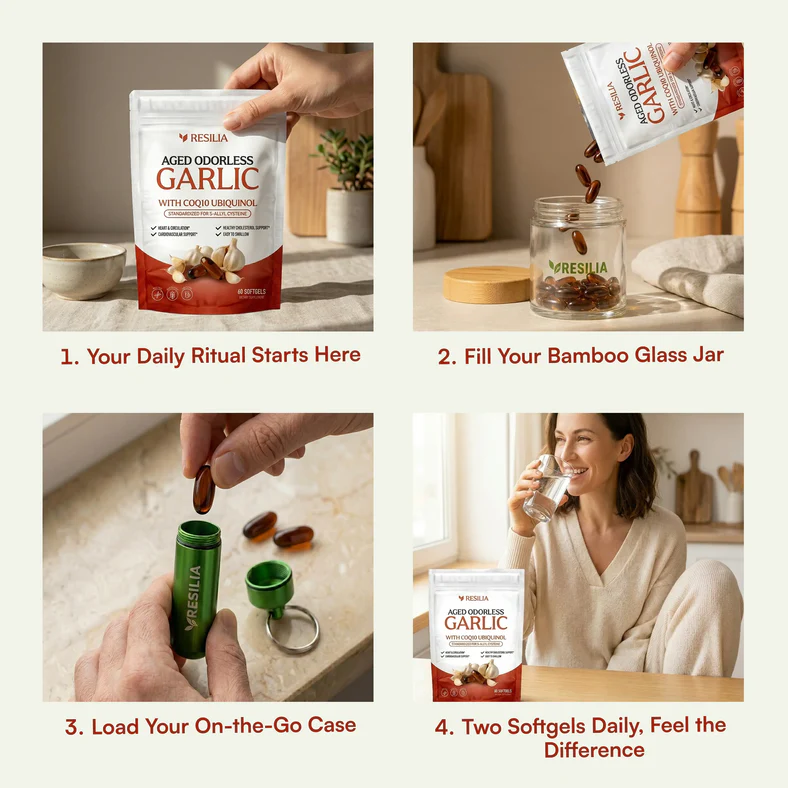 Resilia® Aged Odorless Garlic softgel capsules