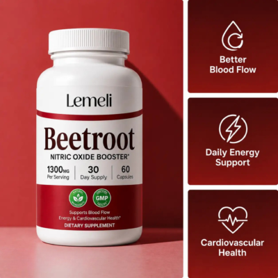 Lemeli organic beetroot powder capsules