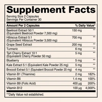 Matter Triple Action Daily Beets capsule supplement